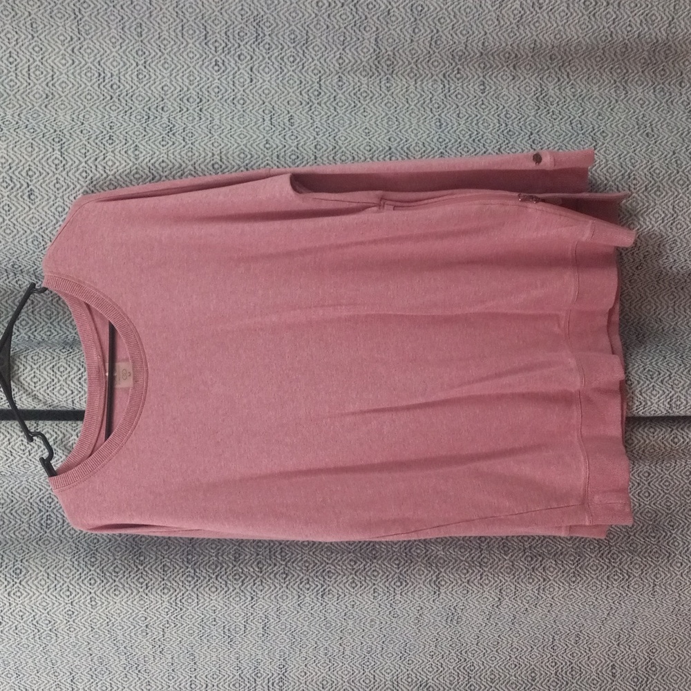 Calia by Carrie Underwood pink zip side sweatshirt sz med